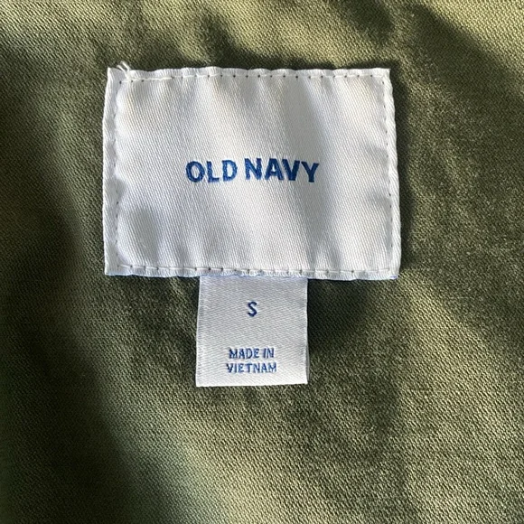 Old Navy army green jacket military utility lightweight coat trendy spring small - Picture 13 of 16